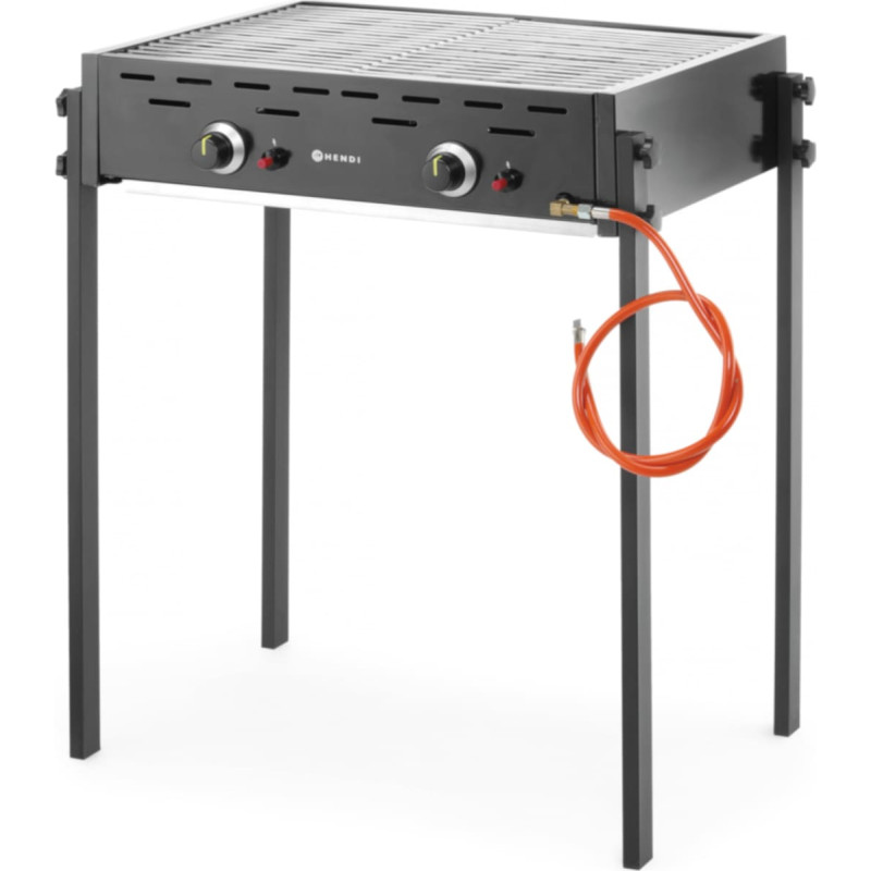 Hendi MASTER PRO BLACK gāzes grils 790 x 560 mm 11,6 kW