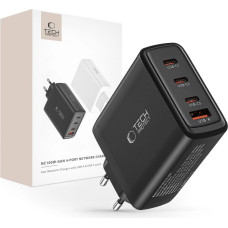 Tech-Protect NC100W-GAN GaN network charger 3x USB-C PD 100W | USB-A QC 3.0 - black