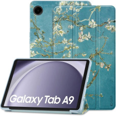 Tech-Protect SmartCase case for Samsung Galaxy Tab A9 8.7" X110 | X115 - blue with sakura flowers