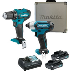 Makita-Maszyny akumulators Combo komplekts 12V Max (10,8V), TD110D + DF333D, Makita [CLX224X] 2x1,5 Ah, Li-Ion