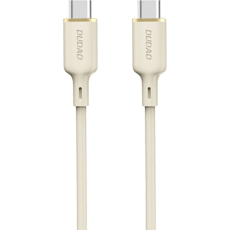 Dudao SR USB-C - USB-C pastiprināts kabelis 100W 2m, bē&scaron;s