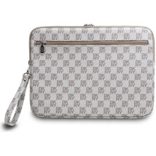 Dkny PU Leather Checkered Pattern and Stripe Laptop Sleeve 15|16