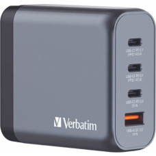 Verbatim Ładowarka sieciowa GaN 140W 3xUSB-C|USB-A + Adapter EU|UK|US GNC-140 32203