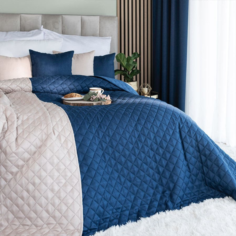 SIJĻI Dekoratīvais gultas pārklājs, izmērs 170x210cm, krāsa 011 zila 724330/NAP/011/170210/1