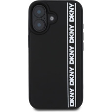 Dkny 3D Rubber Repeat Logo Line Case for iPhone 16 Black