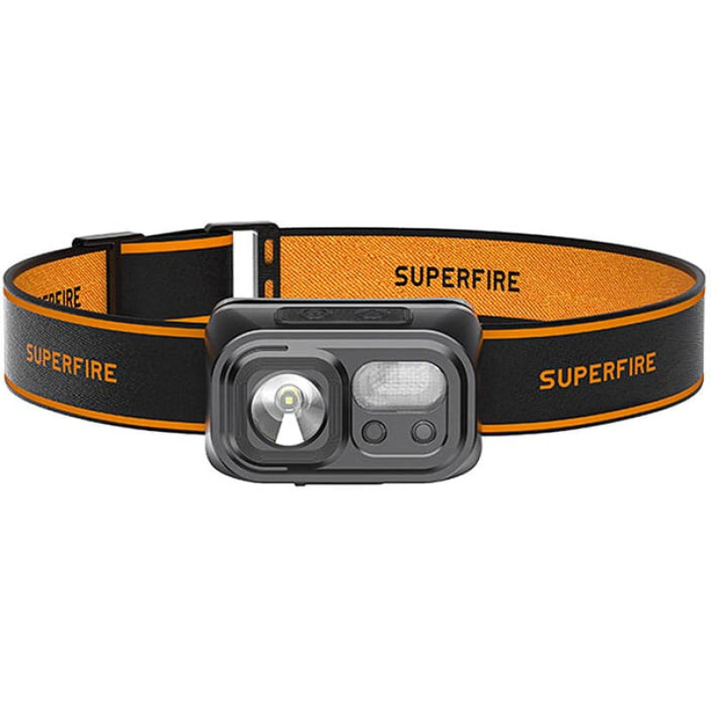 Superfire HL23-S headlamp flashlight, 350lm, USB-C