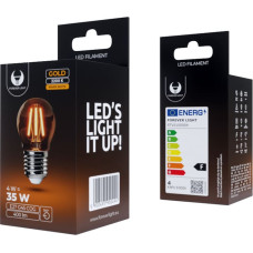 Forever Light LED Bulb Filament E27 G45 4W 230V 2200K 400lm COG gold Forever Light