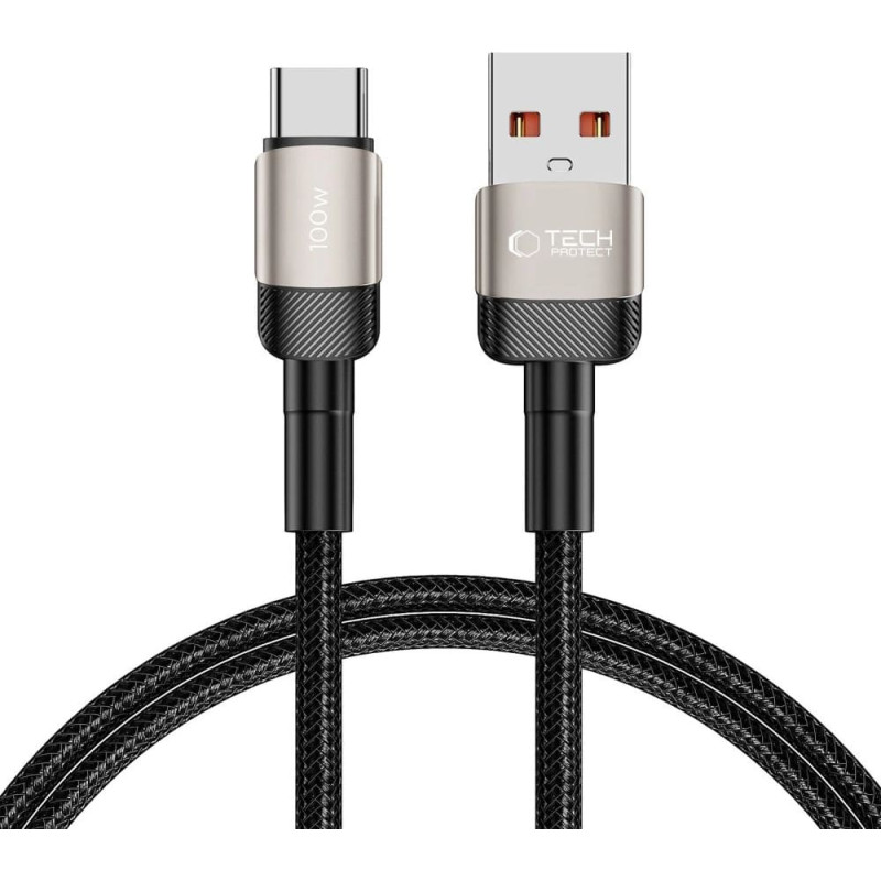 Tech-Protect UltraBoost Evo USB-C | USB-C cable 100W 5A 1m - titanium