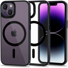 Tech-Protect MagMat MagSafe case for iPhone 14 - transparent and black