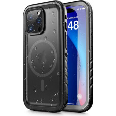 Tech-Protect ShellBox case waterproof IP68 with MagSafe for iPhone 15 Pro Max - black