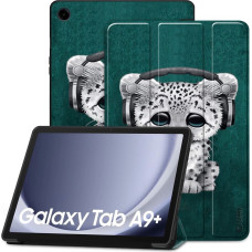 Tech-Protect SmartCase case for Samsung Galaxy Tab A9+ 11" X210 | X215 | X216 - blue with a cat