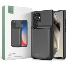 Tech-Protect PowerCase case for Samsung Galaxy S24 Ultra with 5000mAh power bank - black