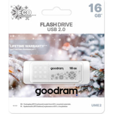 Zibatmiņa GoodRam USB UME2 16GB WINTER White