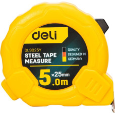 Steel Measuring Tape 5m|25mm Deli Tools EDL9025Y (yellow)