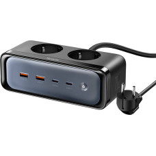 Power strip with 2 outlets 6in1, 2x USB-C, 2x USB-A Mcdodo CH-4610, EU (black)