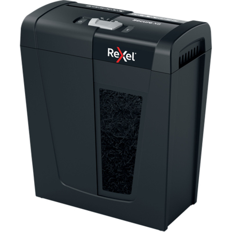 Rexel Secure X8 Cross Cut Paper Shredder P4  8 sheets  14 L. waste bin