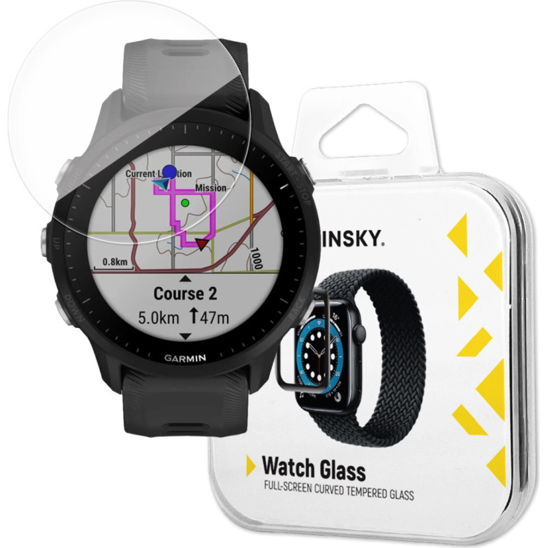 Wozinsky Full Glue Tempered Glass for Garmin Forerunner 965 (2 pcs.)