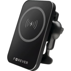 Forever car holder for air vent MACH-100 magnetic with wireless charging black 15W