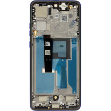 Motorola Edge 50 Neo LCD Display + Touch Unit + Front Cover Blue (Service Pack)