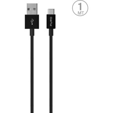 Puro Elektrik Puro White USB-A USB-C Cable 1m - Black