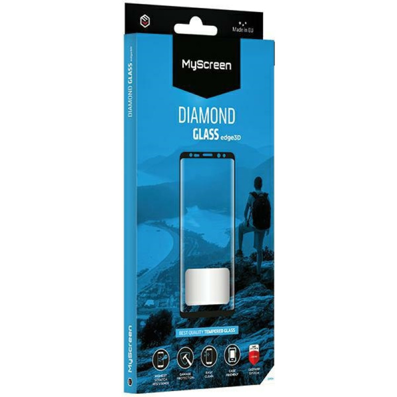Myscreen Protector MS Diamond Glass Edge 3D Oppo Reno12 5G czarny|black szkło hartowane