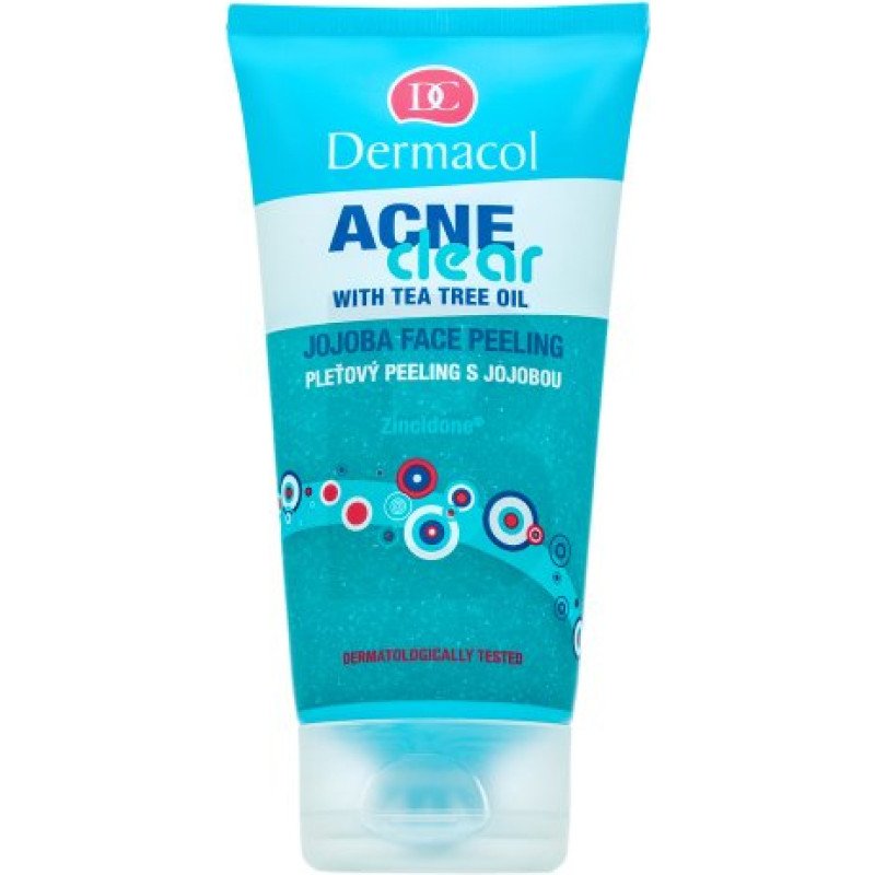 Dermacol ACNEclear Barojošs attīrošs attīrošs gēls ar jojobu sejas pīlings 150 ml