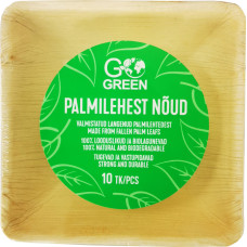 Gogreen Palmu lapu bļodiņas Go Green 13x13cm 10 gab.| 0,20kg