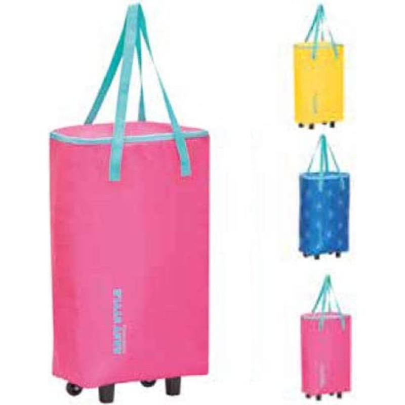 Gio`style Termiskā soma uz riteņiem Easy Style Bag-Trolley asorti, dzeltena|zila|rozā