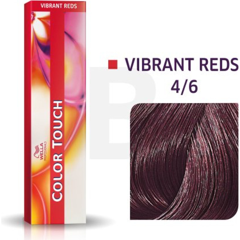 Wella Professionals Color Touch Vibrant Reds profesionālā demi-permanentā matu krāsa ar daudzdimensiju efektu 4|6 60 ml