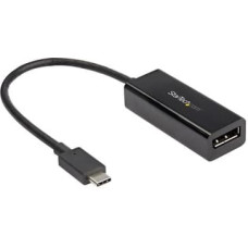 Startech .com 8K USB C to DisplayPort Adapter - USB Type C to DP 1.4 Alt Mode Video Converter - 8K|5K|4K HBR3 USB C to DisplayPort Monitor - external video adapter - black