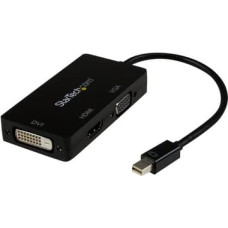 Startech .com 3 in 1 Mini DisplayPort Adapter - 1080p - Mini DP | Thunderbolt to HDMI | VGA | DVI Splitter for Your Monitor (MDP2VGDVHD) - video converter - black