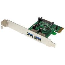 Startech .com 2 Port PCI Express (PCIe) SuperSpeed USB 3.0 Card Adapter with UASP - SATA Power - Dual Port USB 3 PCIe Controller (PEXUSB3S24) - USB adapter