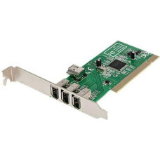 Startech .com 4 port PCI 1394a FireWire Adapter Card - 3 External 1 Internal FireWire PCI Card for Laptops (PCI1394MP) - FireWire adapter - 3 ports