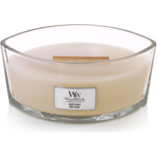 Woodwick White Honey scented candle with wooden wick 453,6 g