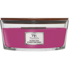 Woodwick Wild Berry & Beets scented candle with wooden wick 453,6 g