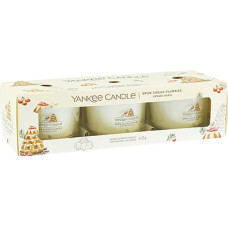 Yankee Candle Spun Sugar Flurries votive candle in glass 3 x 37 g