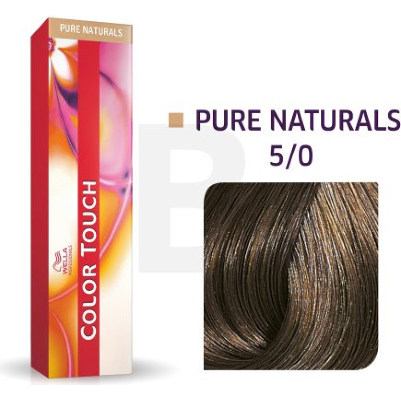 Wella Professionals Color Touch Pure Naturals profesionālā demi-permanentā matu krāsa ar daudzdimensiju efektu 5|0 60 ml