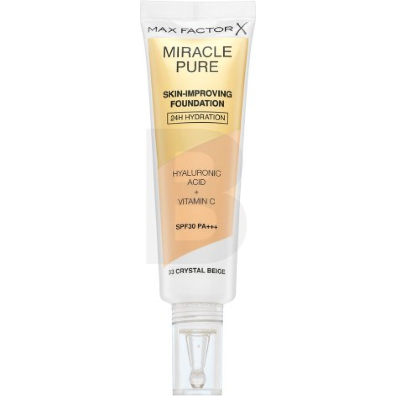 Max Factor Miracle Pure Skin-Improving Foundation ilgnoturīgs grims ar mitrinošu efektu 33 Crystal Beige 30 ml