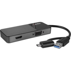 Lindy adapter - HDMI | VGA | USB - 10 cm