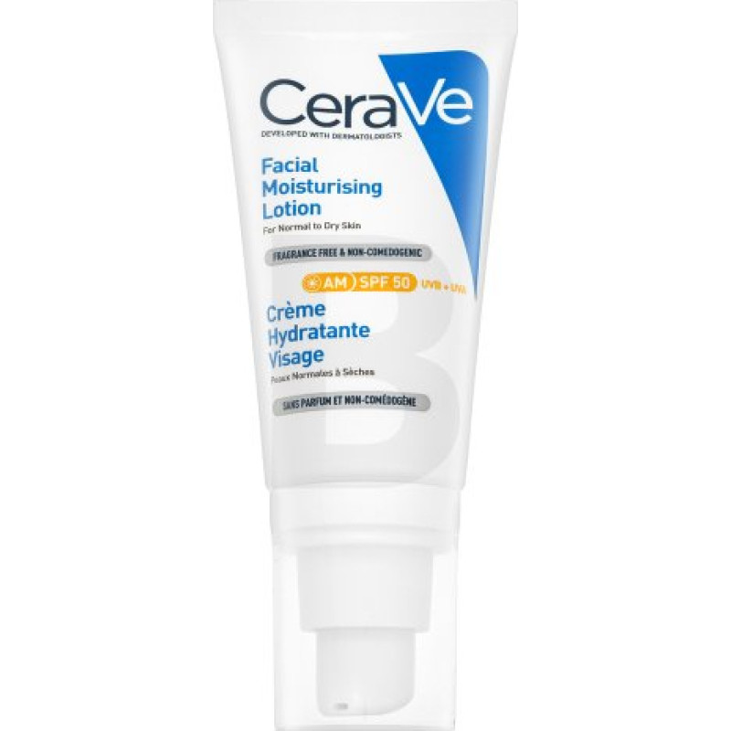 Cerave Mitrinošs sejas losjons SPF50 52 ml