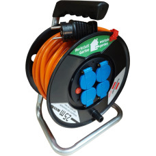 Extension Cord Reel Brennensthul Akyga AK-CR-05 Splash-proof Cord Holder 4 Socets 3x1.5 mm IP44 25m