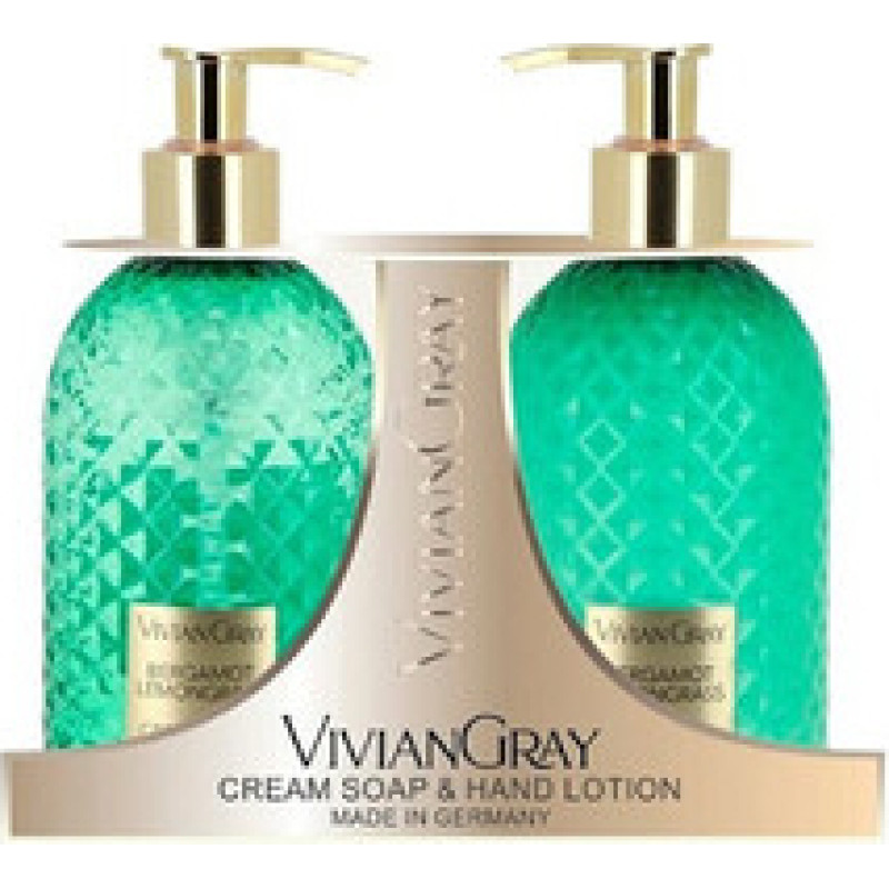 Vivian Gray Bergamot & Lemongrass Cream Soap & Hand Lotion Set