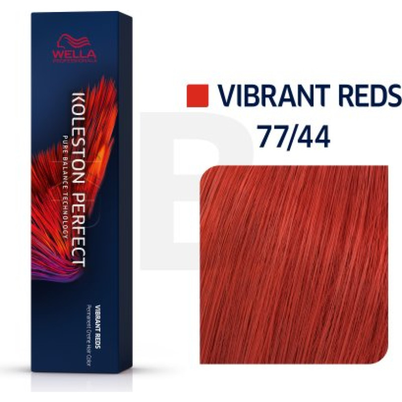 Wella Professionals Koleston Perfect Vibrant Reds profesionāla permanentā matu krāsa 77|44 60 ml