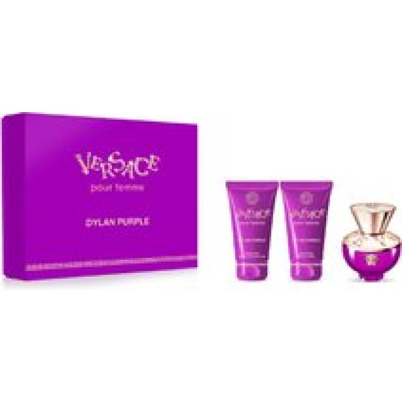 Versace Dylan Purple pour Femme Gift set EDP 50 ml, body lotion 50 ml and shower gel 50 ml