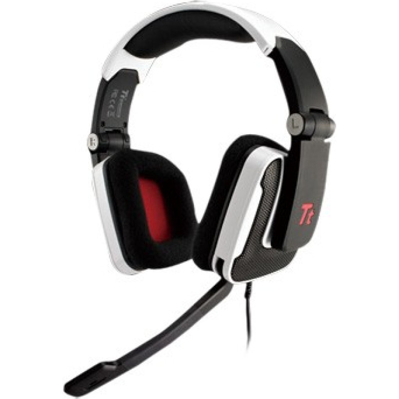 Tt eSPORTS gaming headset - Shock White, microphone