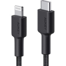 Cable CB-CL03 Black nylon Lightning-USB C | 2m | USB Power Delivery USB-PD | certificate MFi Apple