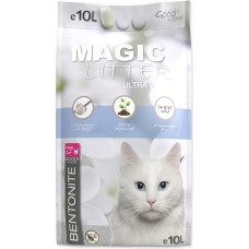 Placek Smiltis kaķu tualetēm - Magic Litter Bentonite Ultra White, 10 l.
