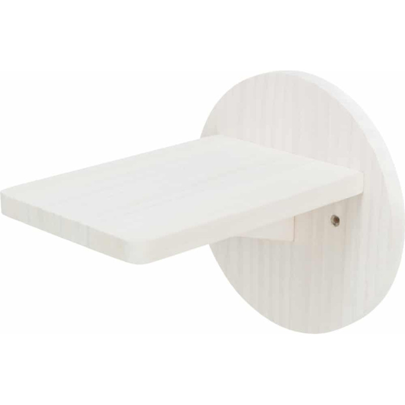 Trixie Pie sienas stiprinājums nagu asināšanas stabiem : Trixie Climbing step for wall, pine wood, ø 19 × 22 cm, white