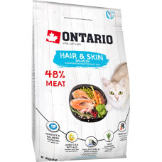Ontario Sausā barība kaķiem - Ontario Cat Hair and Skin, 400 gr