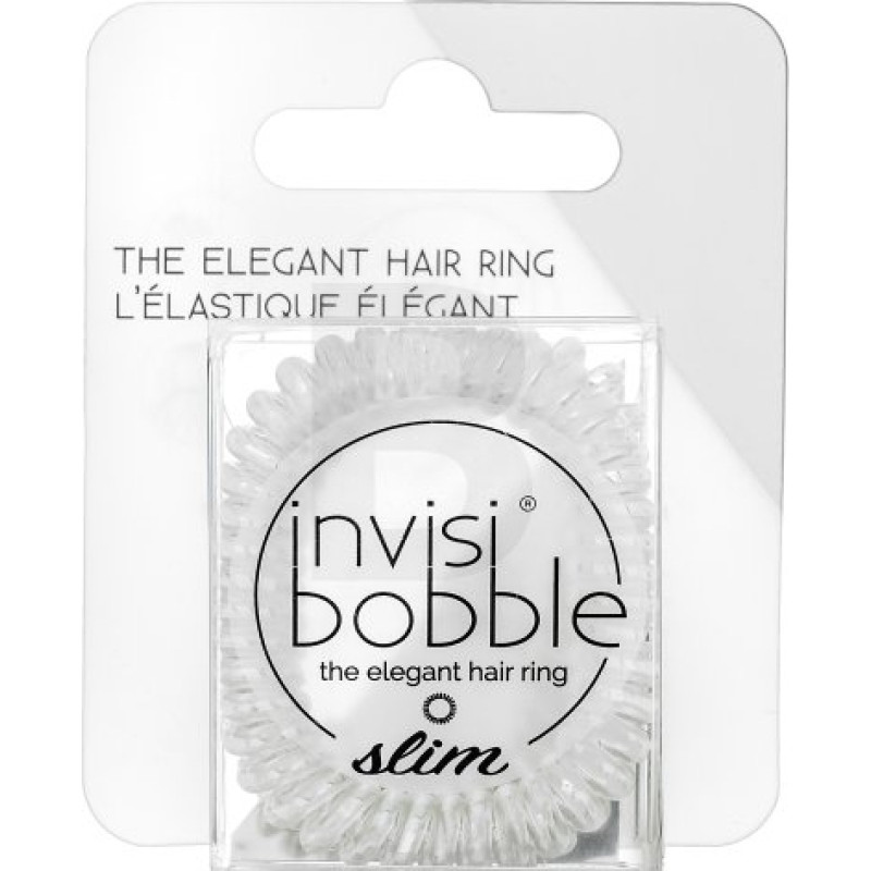 Invisibobble Slim Crystal Clear 3 gab. matu gumijas